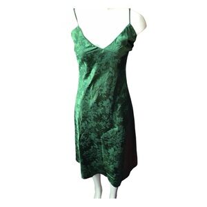 Lulu's Forest Green Slip Dress size Medium